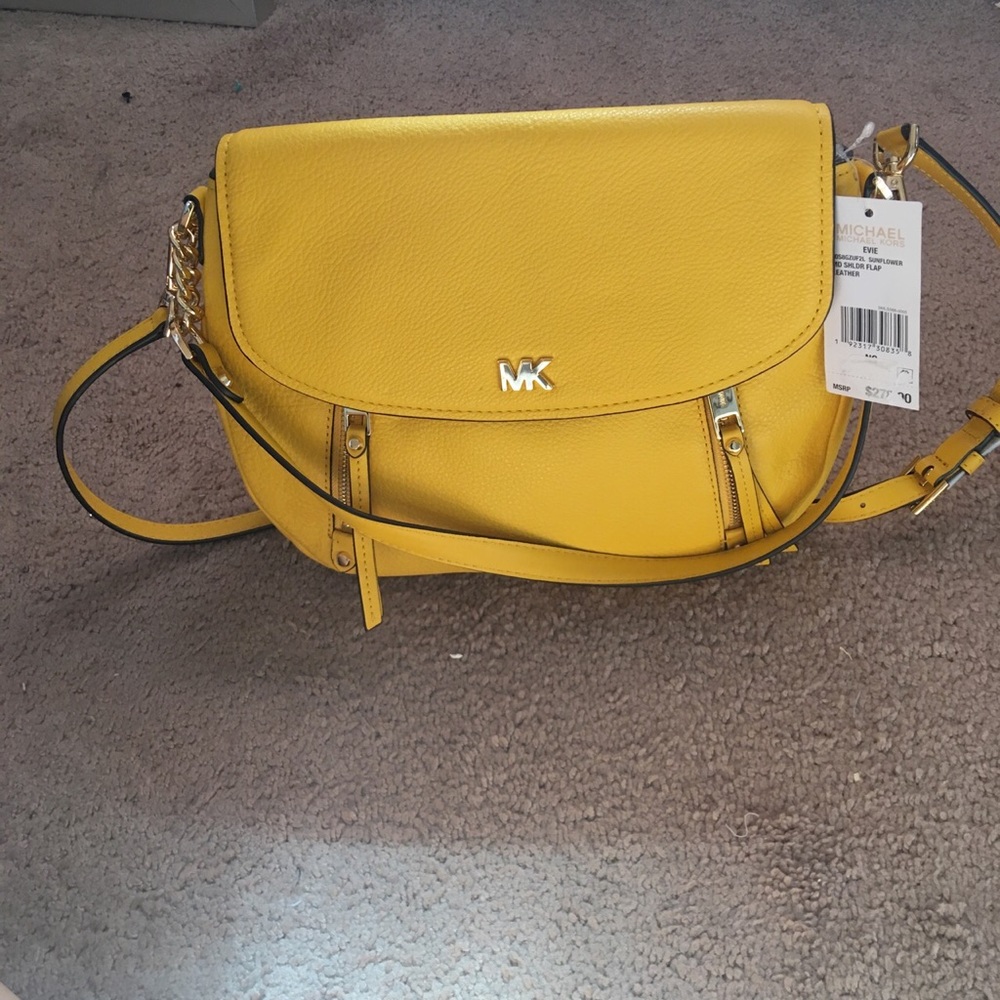 Michael kors sunshine yellow crossbody